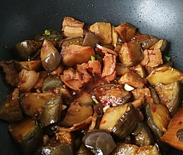 茄子烧肉的做法