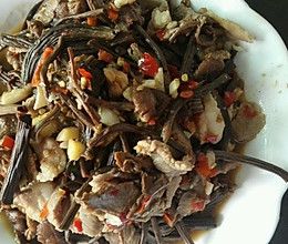 茶树菇炒肉的做法