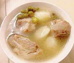 山药豌豆清炖排骨的做法