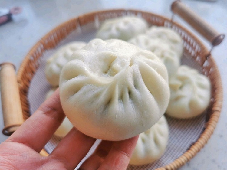 香菇小白菜包子的做法