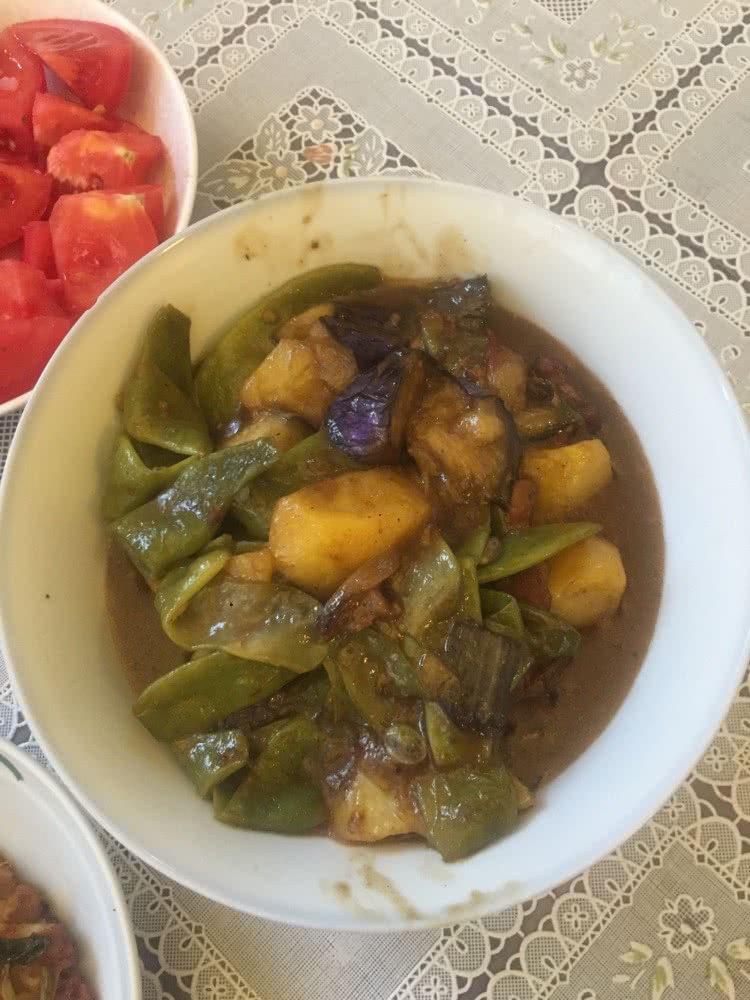 茄子土豆炖豆角的做法
