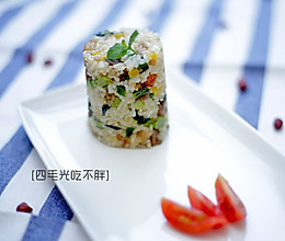 虾干炒饭（儿童营养餐）的做法