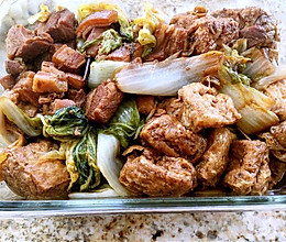 红烧肉豆泡大白菜的做法