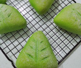 抹茶蜜豆面包的做法