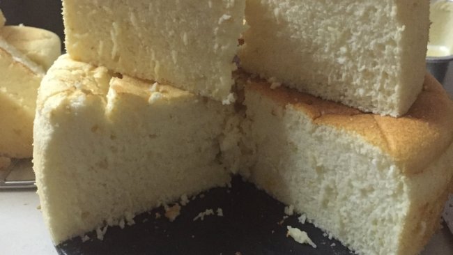 柠香戚风蛋糕（低脂版）的做法