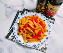 茄汁豆腐丝的做法