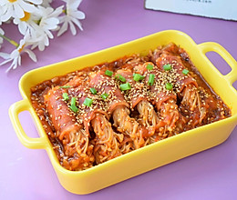 #美食视频挑战赛# 培根金针菇的做法