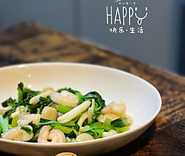 海鲜菇炒虾仁的做法