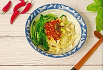 筋道的油泼辣子面鱼～的做法