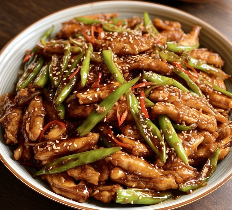 终于吃上了，青椒炒鸡胸肉真的是绝绝子！的做法