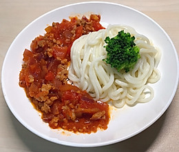 #换着花样吃早餐#西红柿肉酱面的做法