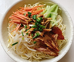 鸡丝凉面的做法