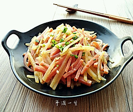洋葱火腿土豆丝的做法