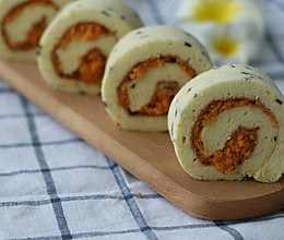 香葱肉松蛋糕卷的做法
