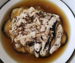 蘑菇蒸鸡肉的做法