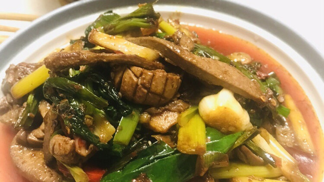 肝腰合炒的做法