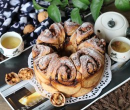 红糖肉桂核桃手撕面包的做法