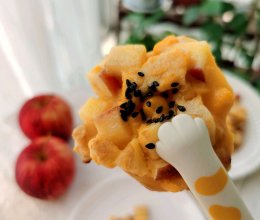 苹果玉米饼#皇后红玫瑰花式做法#的做法