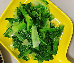清炒油麦菜的做法
