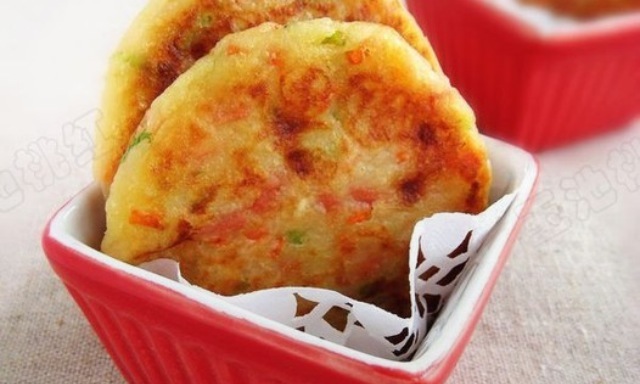 土豆火腿早餐饼的做法