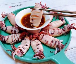 #刘畊宏女孩减脂饮食#白灼小鱿鱼的做法