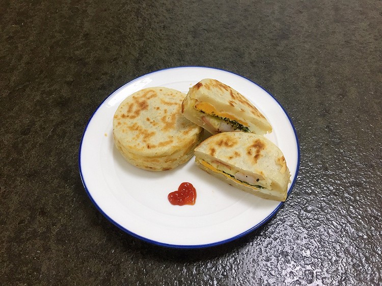 豪华鸡蛋汉堡的做法