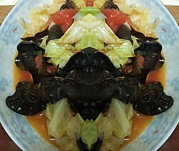 包菜炒木耳的做法