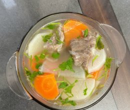 清汤萝卜牛肉汤的做法