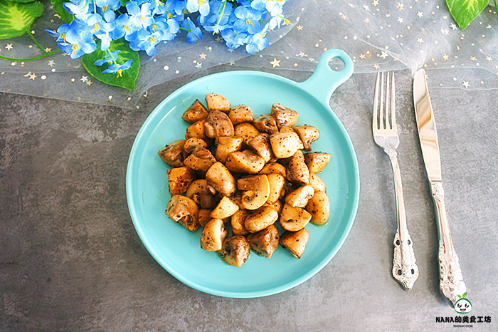 黑椒黄油炒口蘑的做法