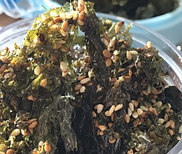馋嘴小吃芝麻香炒紫菜的做法