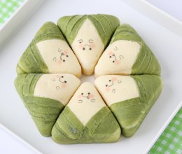 烧肉粽子面包的做法