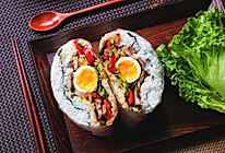 叉烧饭团三明治的做法