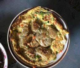 #早餐#馄饨煎蛋的做法