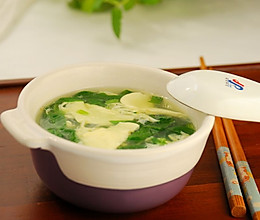 菠菜鸡蛋汤的做法