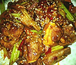 香辣干锅排骨的做法