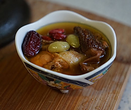 白果菌菇鸡汤的做法