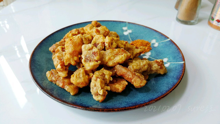 椒盐薯粉炸酥肉的做法