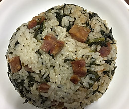 莴笋叶香肠菜饭的做法