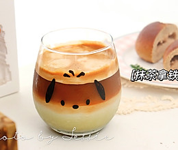 #夏日多巴胺饮品#奶绿-抹茶冰拿铁的做法