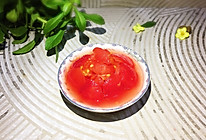 糖渍勺挖番茄的做法