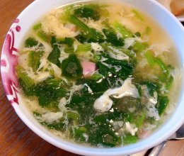 #时令蔬菜最养人#火腿菠菜汤的做法