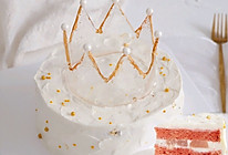 蜜桃奶油蛋糕,粉嫩系的做法