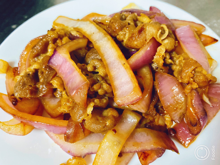 洋葱爆炒羊肉卷的做法