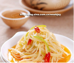 酸辣土豆丝的做法