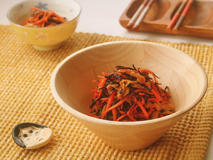 羊栖菜炒油豆腐—和风料理的做法