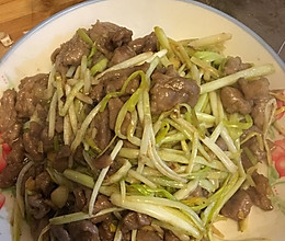 韭黄炒肉丝的做法