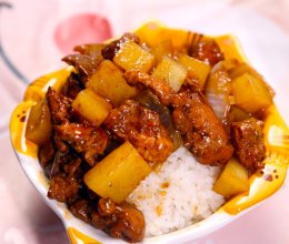 快手菜土豆鸡肉焖饭的做法