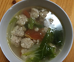 生汆丸子汤的做法