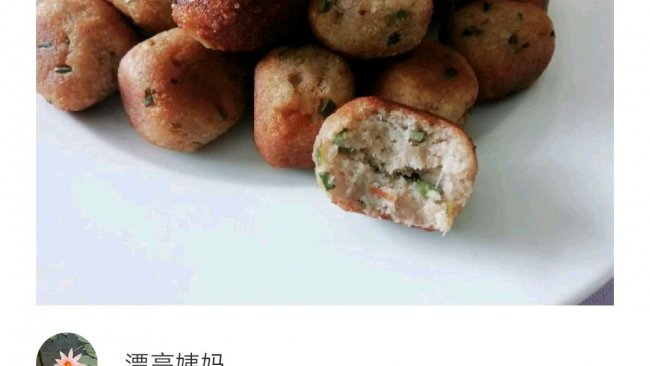 香酥素藕丸子的做法