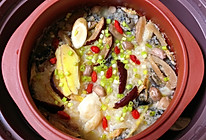 乌鸡养颜粥的做法